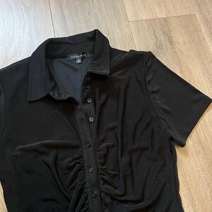 Dynamite Black Collared Dress